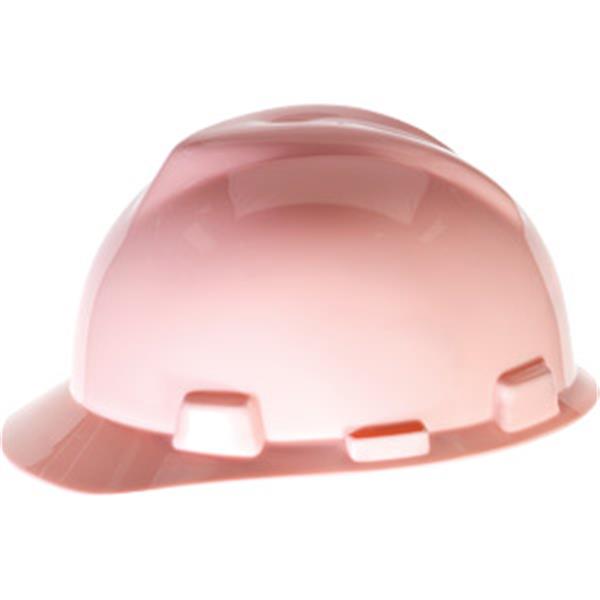 MSA V-Gard Pink Hard Hats, Light Pink or Hot Pink: Charm and Hammer